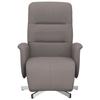 VidaXL Fauteuil inclinable avec repose-pieds taupe tissu 356566
