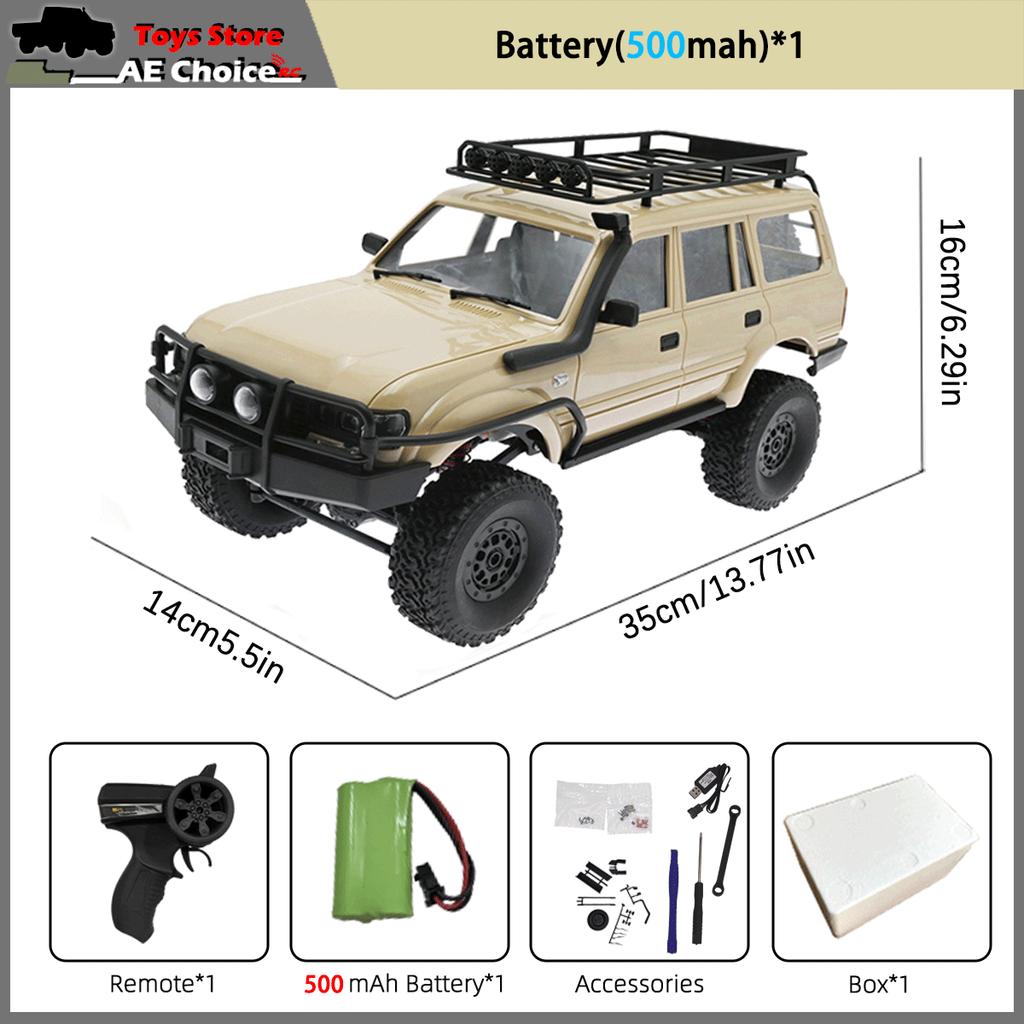 Wpl C54 C54-1 2.4G Rc Car Remote Control 4X4 Off Road Lc80 Model Led Light 1/16 Climbing Rc Truck Electric Toy Car Gift For Boy