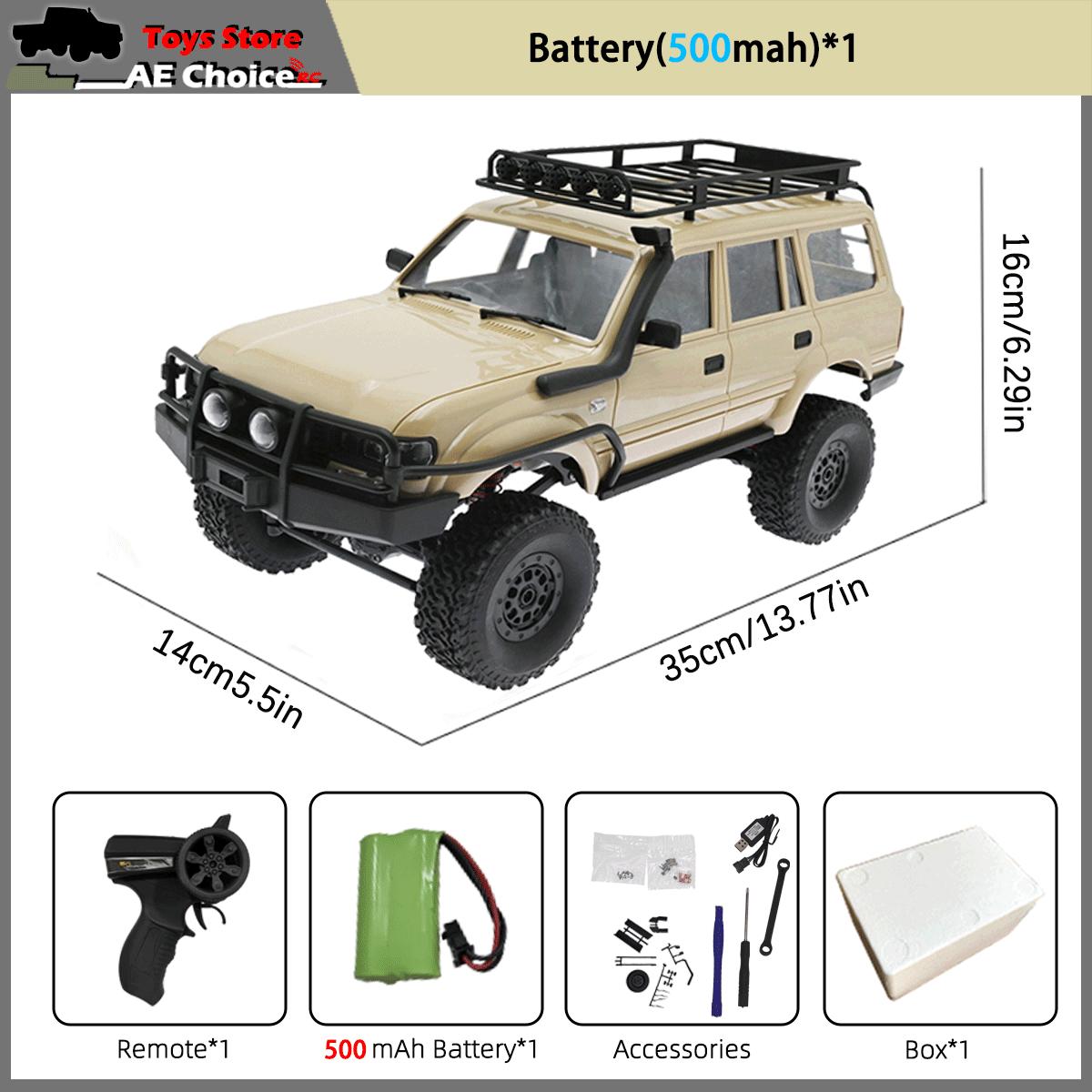 

Wpl C54 C54-1 2.4G Радіокерована Машина Пульт Дистанційного Керування 4X4 Позашляховик Модель Lc80 Світлодіодне Світло 1/16 Позашляховик Радіокерована Вантажівка Електрична Іграшкова Машина Подарунок Для Хлопчика
