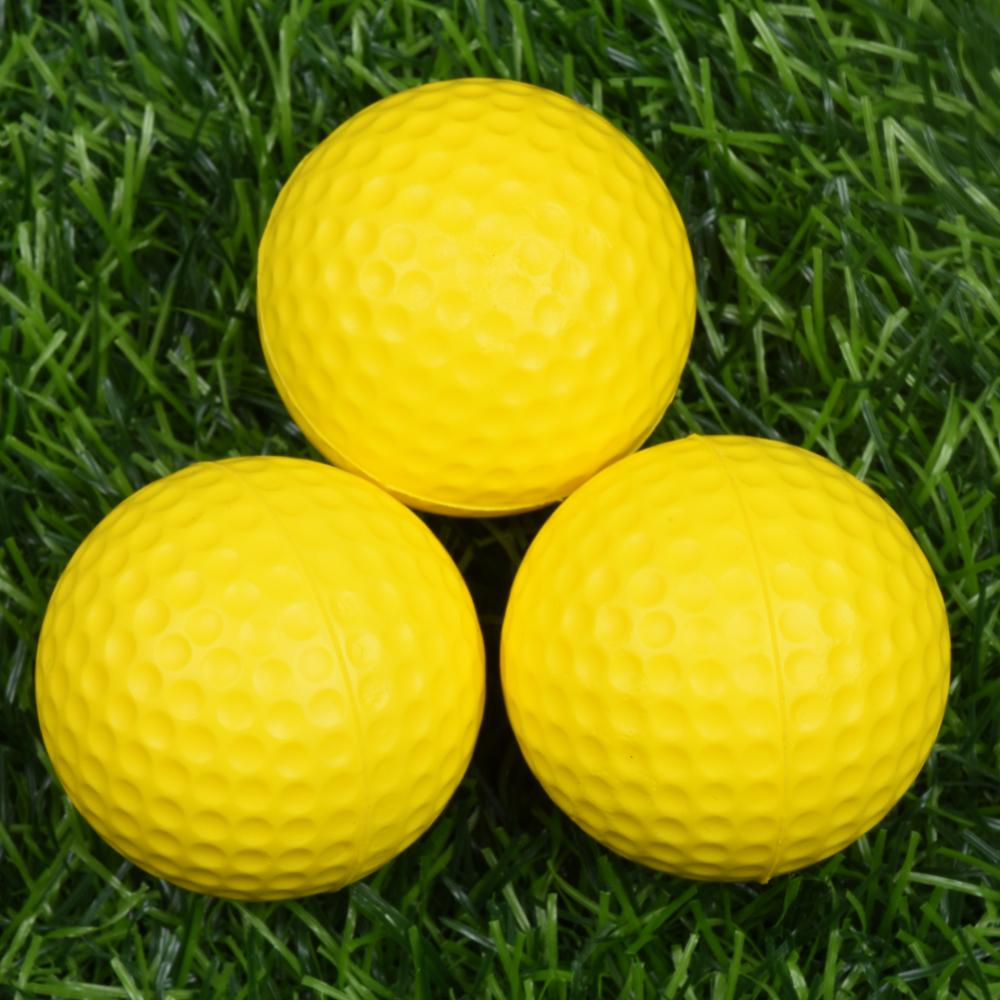 10pcs Golf Balls Light Indoor Outdoor Training Practice Golf Sports Sponge Elastic PU Foam Balls