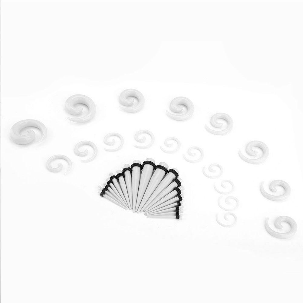 

Акриловые ушные конусы, заглушки, улиткообразные расширители ушей, пирсинг, гвоздики, украшения, белые белый