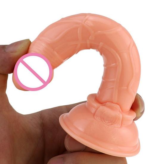 Dildo Anal Masturbator Bendable Smooth TPE Penis Thrusting Pleasure Wand for Lesbian
