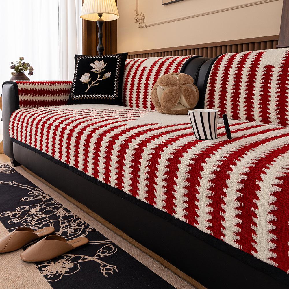 

Light Luxury Premium Sofa Cushion Autumn And Winter Plush Thickened Seat Cushion Non-Slip And Anti-Cat Scratch Sofa Cover New Cover 70*70cm