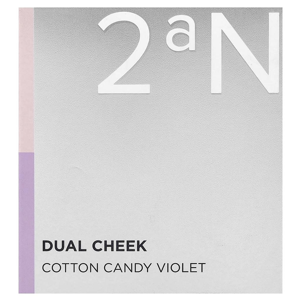 2aN Dual Cheek, 01 Cotton Candy Violet, 9g