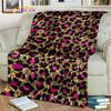 3D Wild Sexy Leopard Stripe Print Blanket,Soft Throw Blanket for Home Bedroom Bed Sofa Picnic Travel Office Cover Blanket Kids