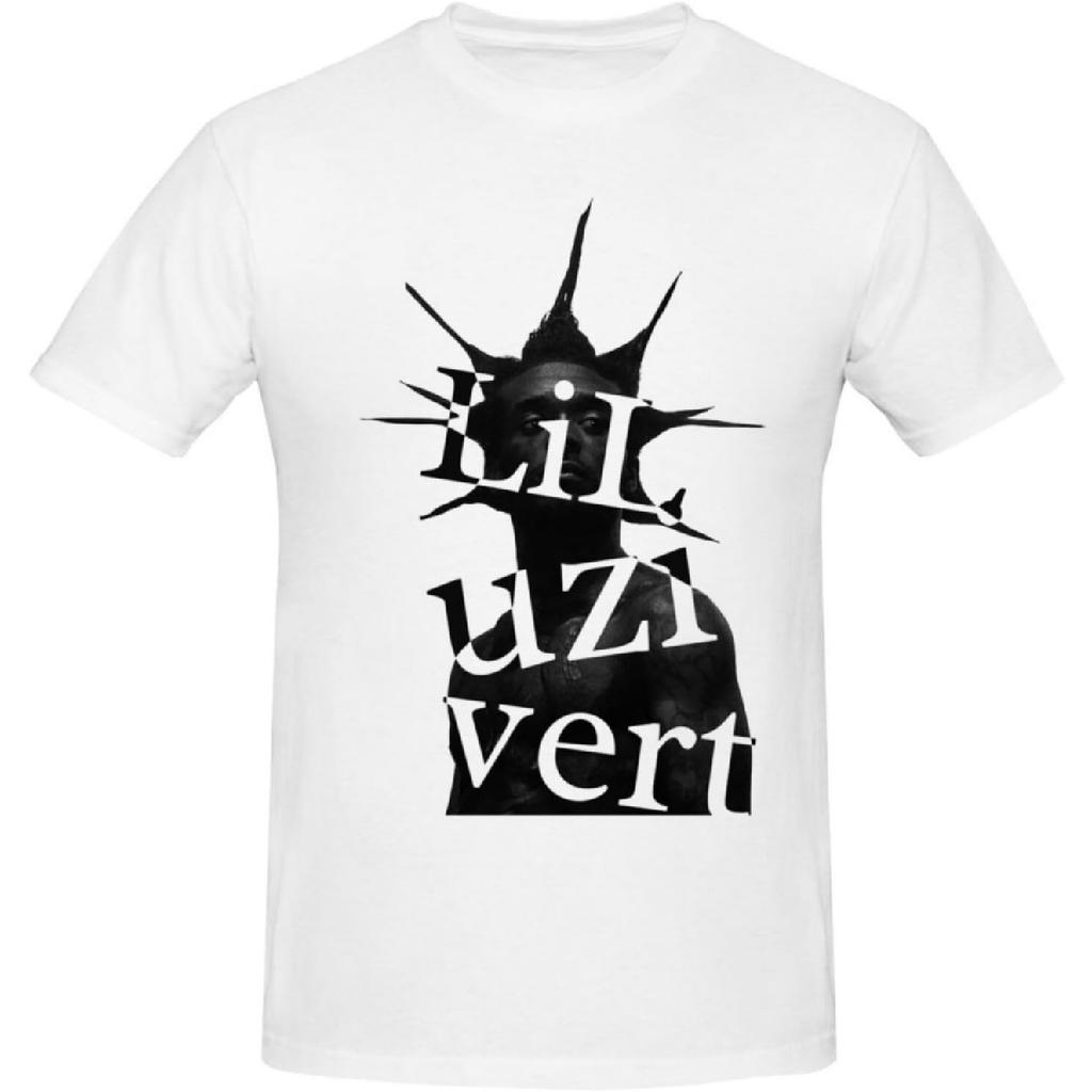 HRGGWYB Men's Lil Uzi Music Vert Pure Cotton Summer Casual and Fashionable T-Shirt(3)