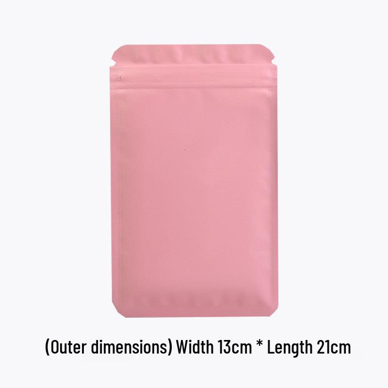 Double-Sided Frosted Aluminum Foil Self-Sealing Opaque Packaging Bag for Colored Ornaments