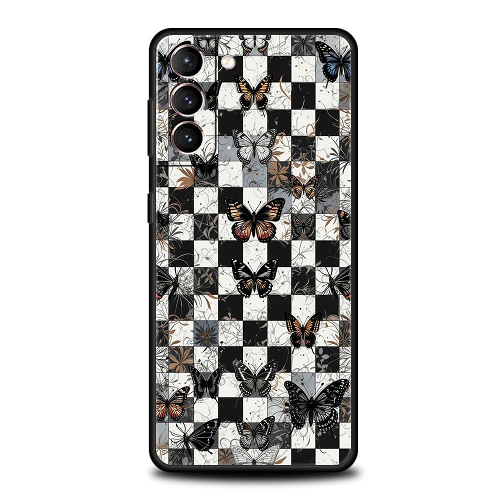 Butterfly Design Phone Case Cover for Samsung Galaxy S26 S25 S24 S23 S22 S20 S21 FE Ultra S25 Edge Plus 5G Soft TPU Shell Fundas