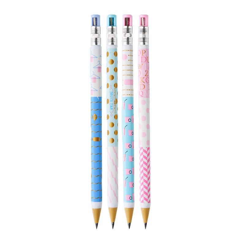 Tian Zhuo 2.0mm Push-Button Mechanical Pencil with 2B Lead for Elementary Students