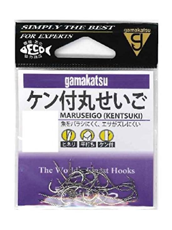 

Gamakatsu Ken-Tsuke Maru Seigo Hook, White, Size 17 Fishing Hook