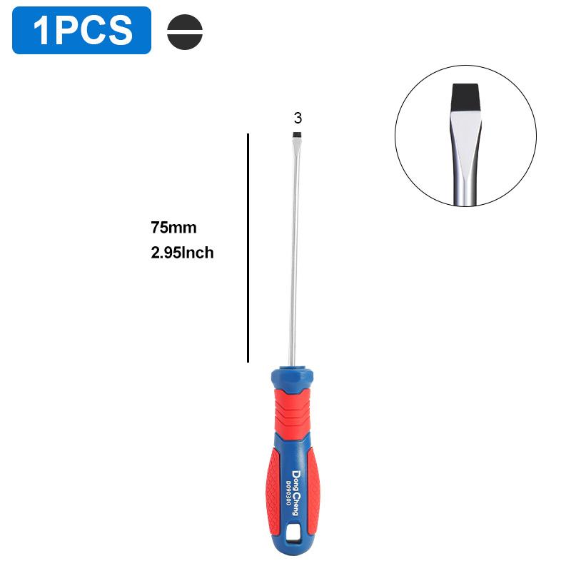 Screwdriver Set Phillips Slotted CRV Steel Magnetic Tip Heat Treated TPR Grip Handle 3 5 6 8mm PH0 PH1 PH2 PH3 Hand Tools 4