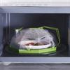 Mikrowellen-Spritzschutz mit Griff & Wasseraufbewahrungsbox Transparent Heizisolierabdeckung Mehrzweck-Küchenhelfer