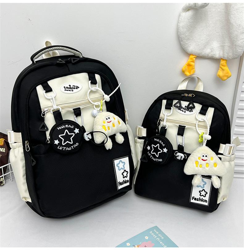 Schoolbag cute girl backpack primary school bag female large capacity junior high school backpack lightweight high value kindergarten bag