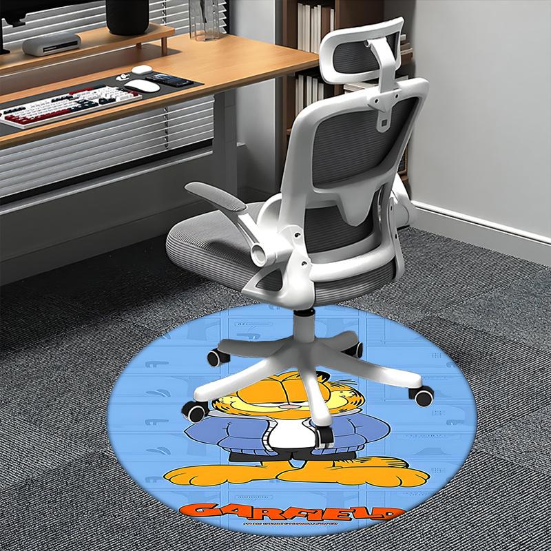 

Garfield Round Chair Mat - Office & Home Decor Carpet for Sofa, Bedroom 80cm