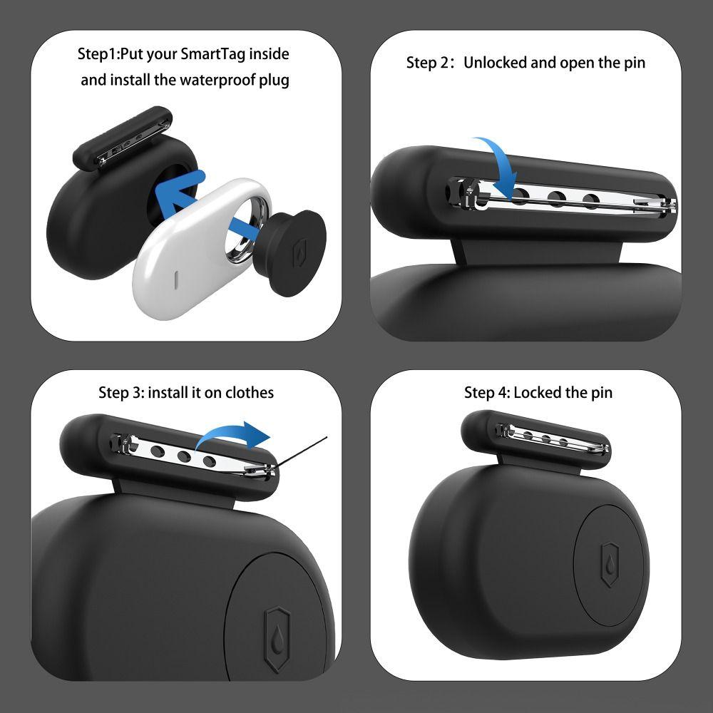 Tracker Protector Hidden Silicone Holder Silicone Hidden Pin for Samsung Galaxy SmartTag 2