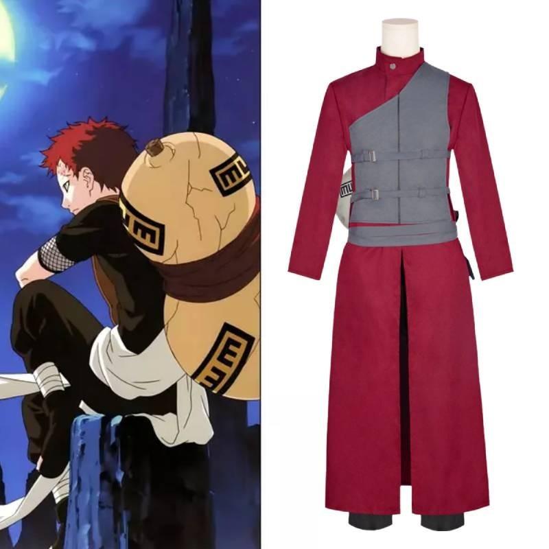Naruto Gaara Kazekage Cosplay Halloween Anime Animation Costume Performance