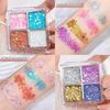Children's Day Large Sequins Four-color Children's Eyeshadow Party Dance Stage Makeup Fine Sequins 4-color Eyeshadow Disc
