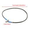 39-200cm Universal Braided Stainless Steel Motorcycle Brake Hose Line, AN3 Hydraulic Clutch Oil Pipe for ATV Dirt Pit Bike Street Racing