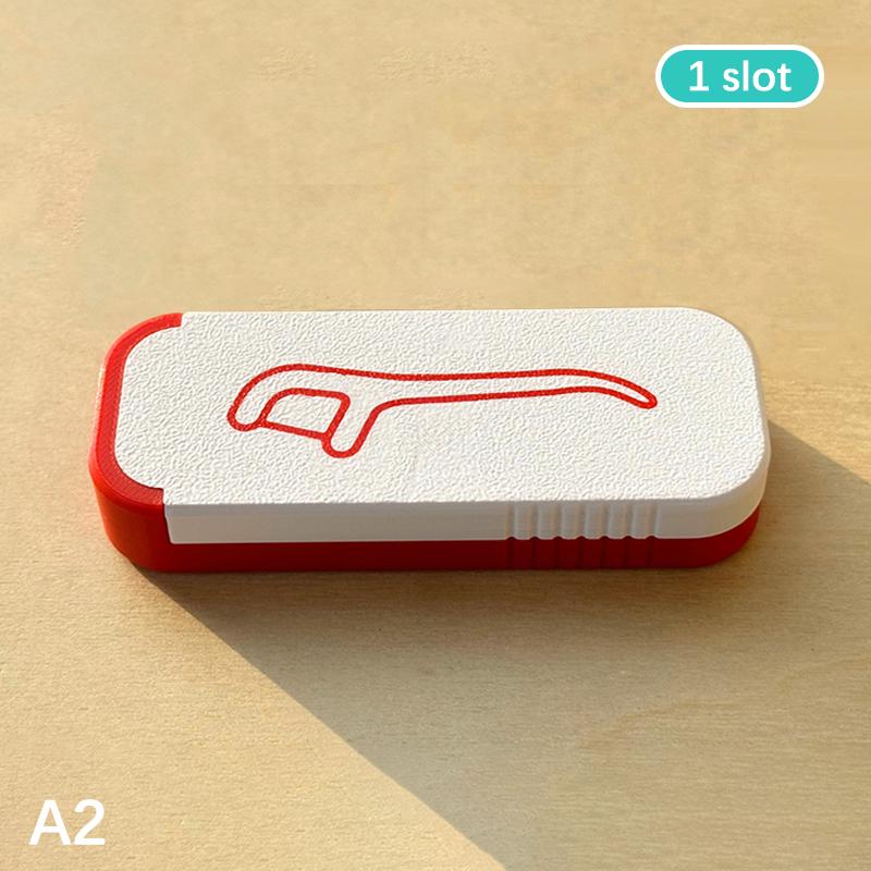 

Мини-портативная коробочка для зубной нити с выдвижным отсеком - Органайзер для зубочисток и зубной нити для дома, офиса, путешествий, контейнер для мелких предметов