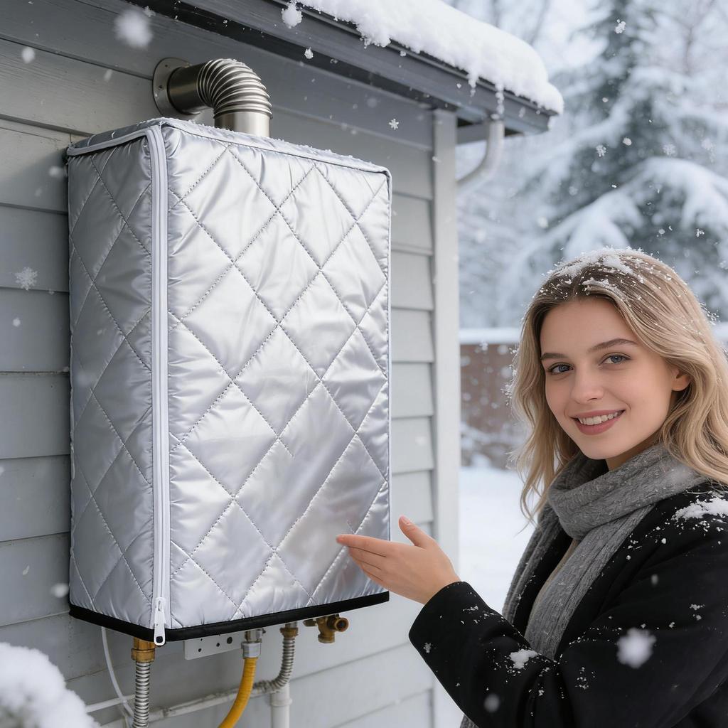 Durchlauferhitzer Abdeckung Wasserdicht Staubdicht Außenabdeckung für Kaltes Wetter Winter Regen Schnee Schutz Garten Haus Außen