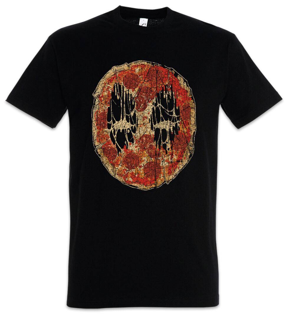 Dead Pizza Face T-Shirt Fun Maker Pizzeria Food Deadpool Symbol Sign XXL
