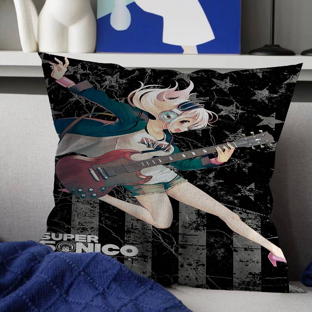SSuper SSonico Anime Cushion Cover Pillowcase Upholstery Sofa Throw Pillow Home Decor Pillowcas