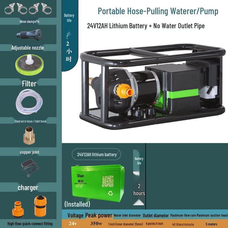 JPHZNB Cordless High-Power Water Pump