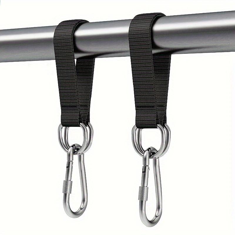 1/2pcs, Durable Hanging Belt, Hammock Swing Hanging Belt and Steel Alloy Hooks, Outdoor Camping Hiking Tools Hammock Accessories
