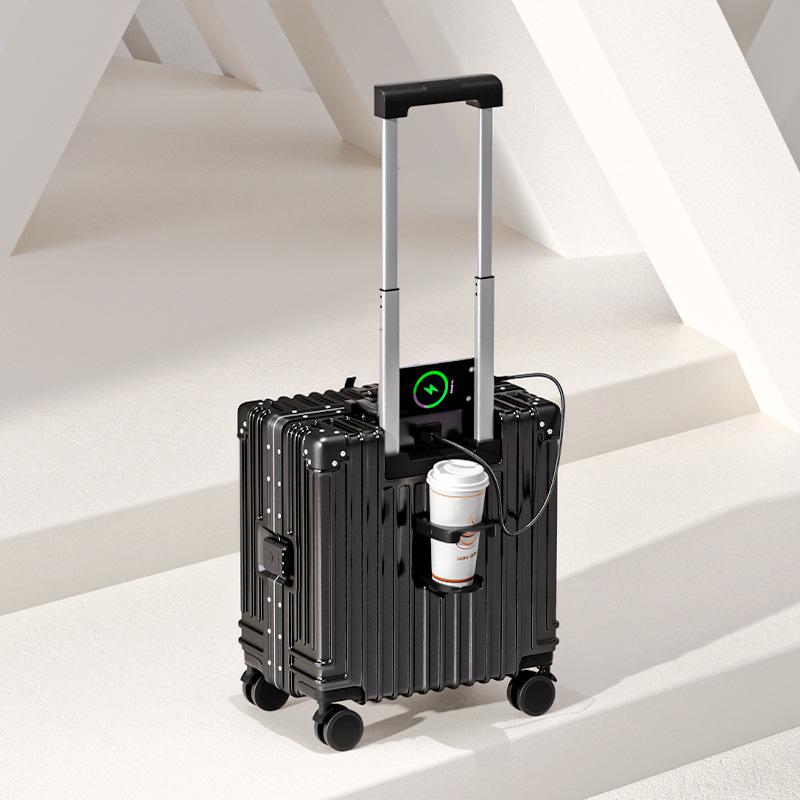 Lightweight Mini Trolley Suitcase with Combination Lock, 18-20 Inch - Ideal for Students and Kids.