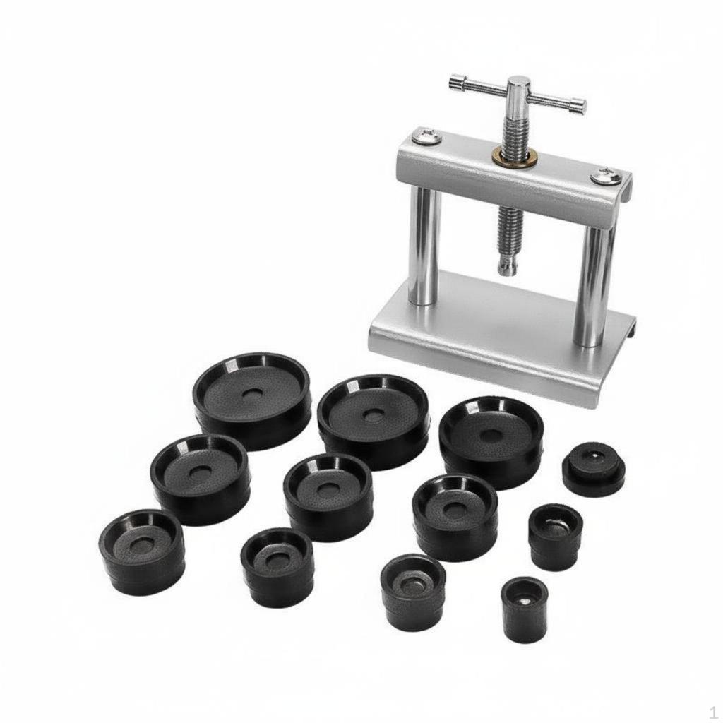 Manual Watch Case Press Threaded Turn Design Back Closer Tool Easy to Use for Watchmakers,