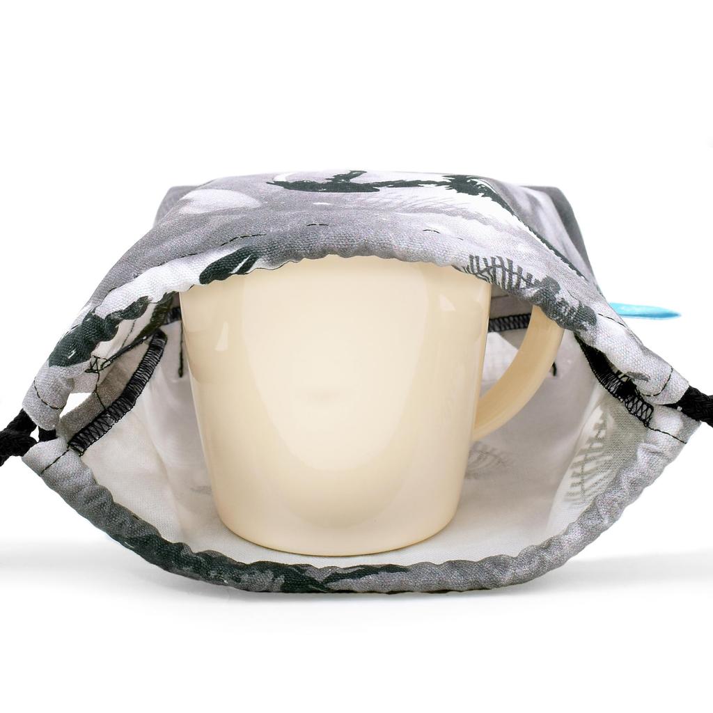 SZÍNES CUKORKA STÍLUSÚ Zsinóros Kis Pohártáska (Névcímkével) Dinoszaurusz Mintás 3 Darabos Lányok Aranyos Gyermek Zsinóros Táska Pohártartó Pohártáska