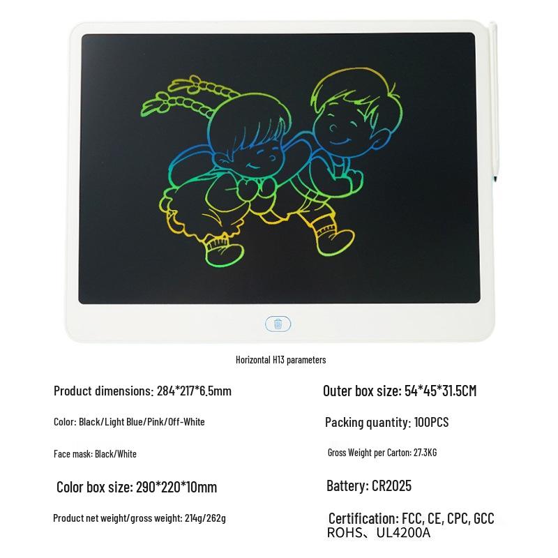 LCD Handwriting Tablet for Kids - Full Size Landscape 8/11/13/16 inches