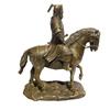 Antique Copper Genghis Khan Office Decoration Desktop Living Room Entrance Ornament