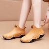 Korean Style Women's Short Shaft Rain Boots Waterproof Warm Flat Sole Kitchen Work Car Wash Rubber Boots Men's