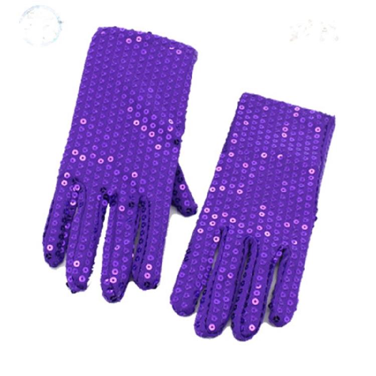 Christmas Party Sequins Gloves Kids Sequins Full Finger Singing Dacing Gloves