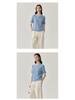 Women's Summer Mulberry Silk Short Sleeve Knit Top - Slimming Loose Pullover with Round Neck