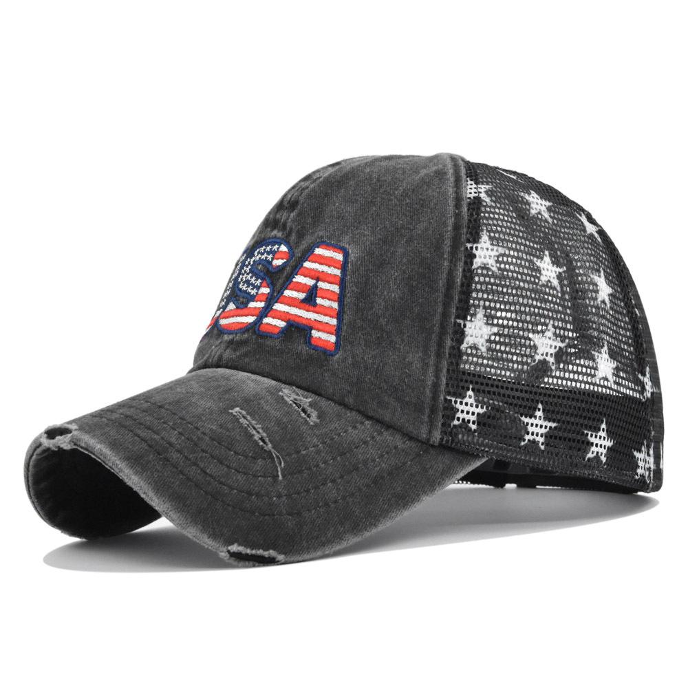Hat Duck Tongue Letter Embroidered Mesh Hat Baseball Hat Sunshade Hat Cotton