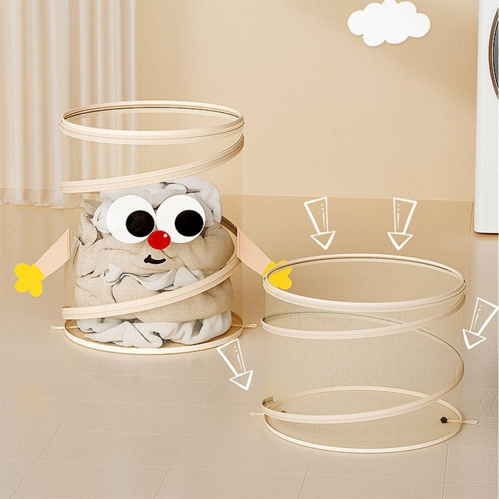 Multifunctional Dirty Clothes Storage Organizer With Lid Toys Storage Basket