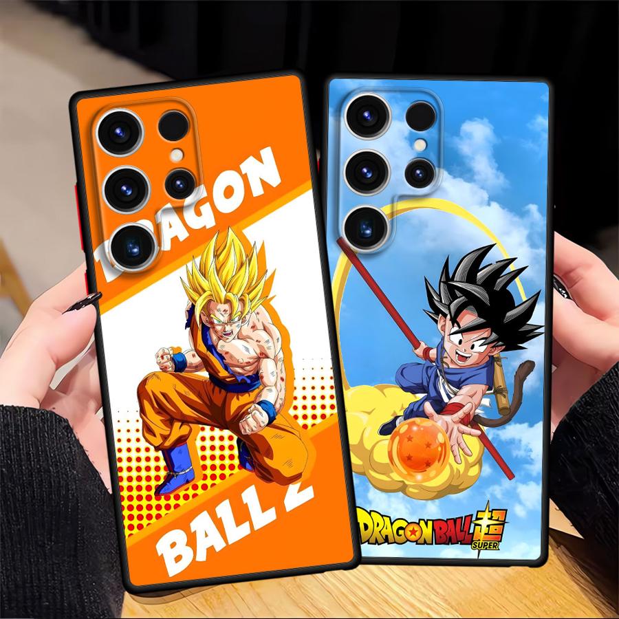 Case for Samsung Galaxy S10 S23 Ultra S22 Plus S21 S9 S25 Edge S24 FE S20 Back Phone Cover Dragon Ball Goku Logo
