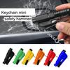 1Pc Black/Blue Car Keychain Safety Hammer,Car 3-In-1 Car Window Breaking Hammer,Emergency Rescue Tool For Vehicle Accessories