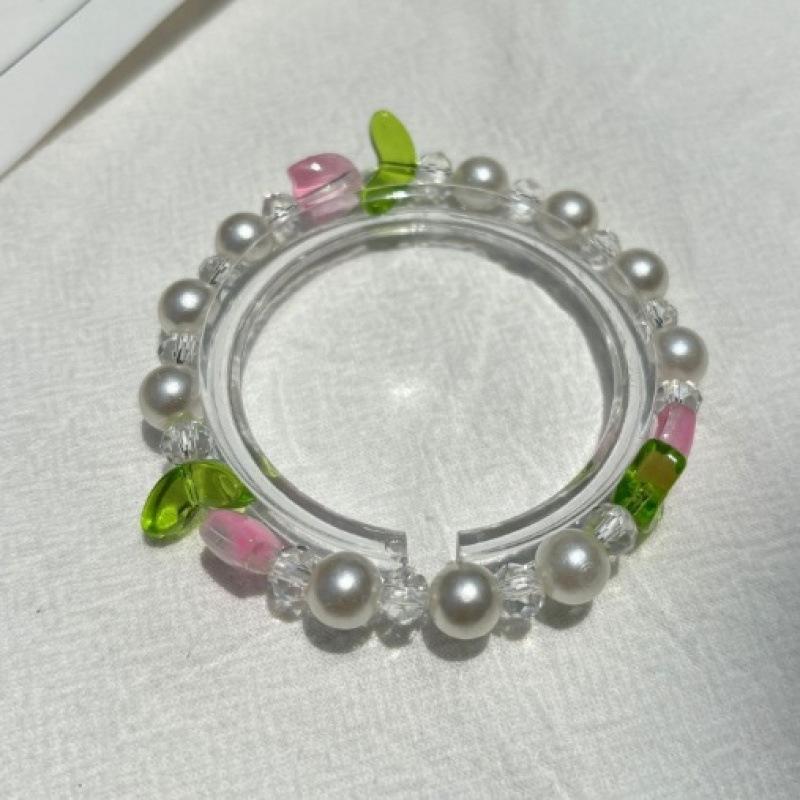 Lily of the Valley Butterfly Bracelet - Multi-Style Beaded Star & Moon Design