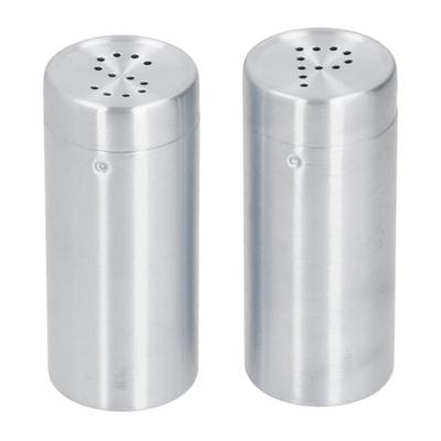 2Pcs Stainless Steel Seasoning Bottles Shaker Lids Condiment Jar Salt Pepper Shaker  Restaurants