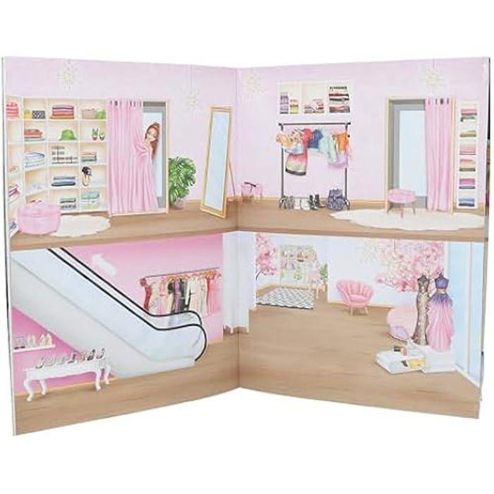 Livre de Stickers - DEPESCHE - TOPModel Stickerworld - 16 Pages - Autocollants Multicolores - Filles