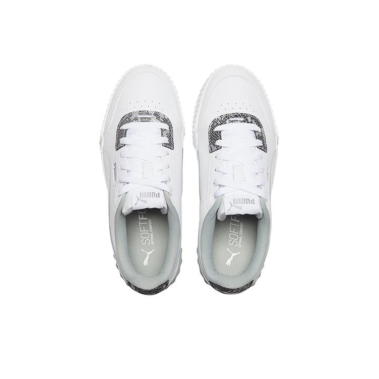 Puma Carina Lift Snake Casual Low-Top Sneakers Women Sneakers White Snake-Print 373230-01