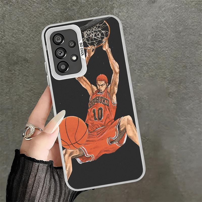 S-SLAM D-DUNK Anime Shockproof Phone Case for Samsung A17 A16 A15 A14 A37 A57 A36 A56 A26 A35 A55 A25 A34 A54 A24 A13 A23 A33 A5