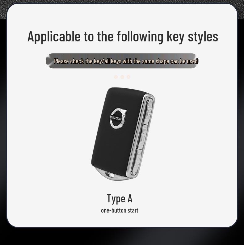 Volvo Key Protective Alloy Case for XC60, S90, S60, XC40, XC90, V60, V90 - Modified Shell with Buckle