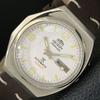 VINTAGE ORIENT AUTOMATIC 46941 JAPAN MENS WHITE COLOR DIAL WATCH A500741-5 R154-a500741