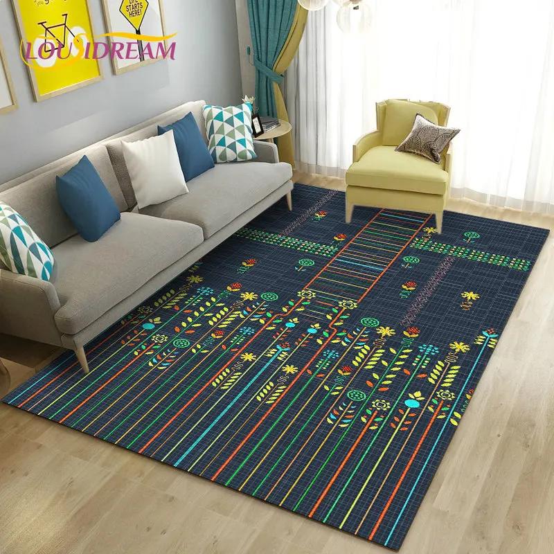 3D Mushroom Flower Plant Leaf Area Rug,Carpet Rug for Living Room Bedroom Sofa Doormat Decoration,Kitchen Non-slip Floor Mat