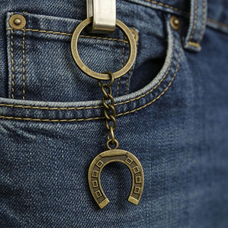 Convenient Metal Horseshoe Key Ring Featuring Clip Mechanism for Easy Key Attachment in Busy Lifestyles