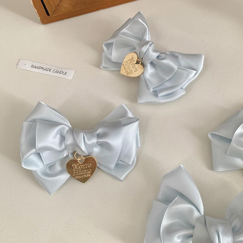 Sweet Ballet Style Blue Bow Hair Clip Hair Accessory